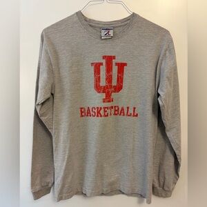 Jerzees Long Sleeve IU Indiana Hoosiers Basketball Shirt